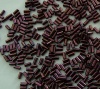 Miyuki Bugle Purple 0460 3mm 6mm Metallic Dark Raspberry Bead 10g